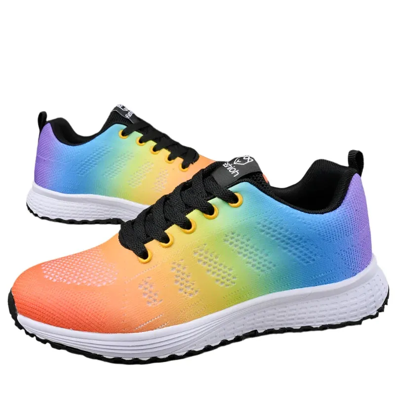 2024 Summer Women's Mesh Sneakers – Comfortable, Breathable Outdoor Shoes for Casual, Tennis, and Running