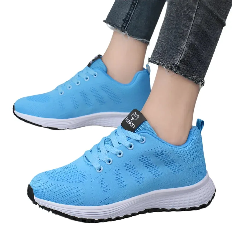 2024 Summer Women's Mesh Sneakers – Comfortable, Breathable Outdoor Shoes for Casual, Tennis, and Running
