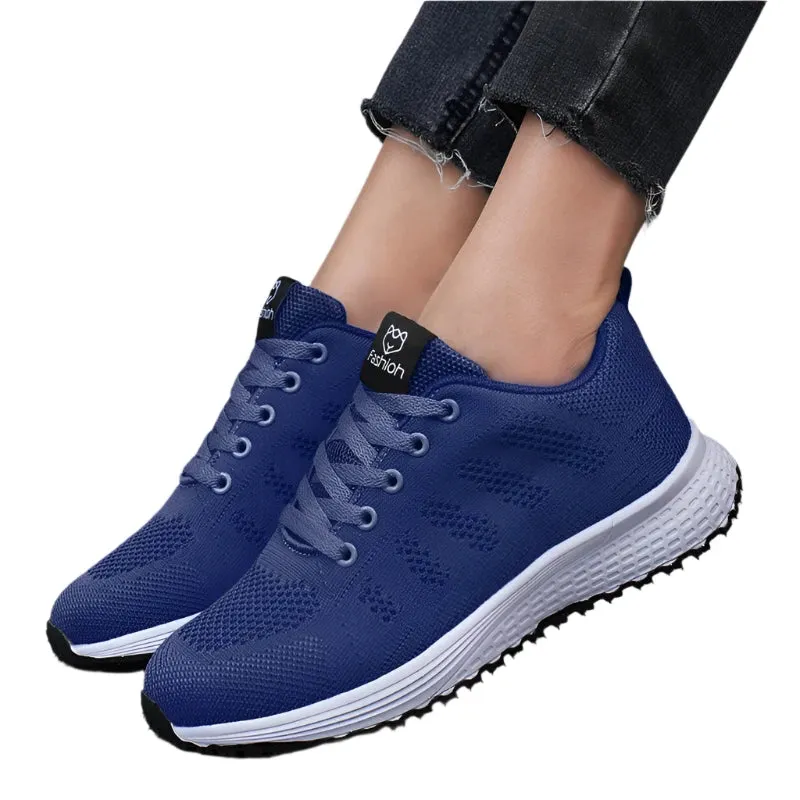 2024 Summer Women's Mesh Sneakers – Comfortable, Breathable Outdoor Shoes for Casual, Tennis, and Running