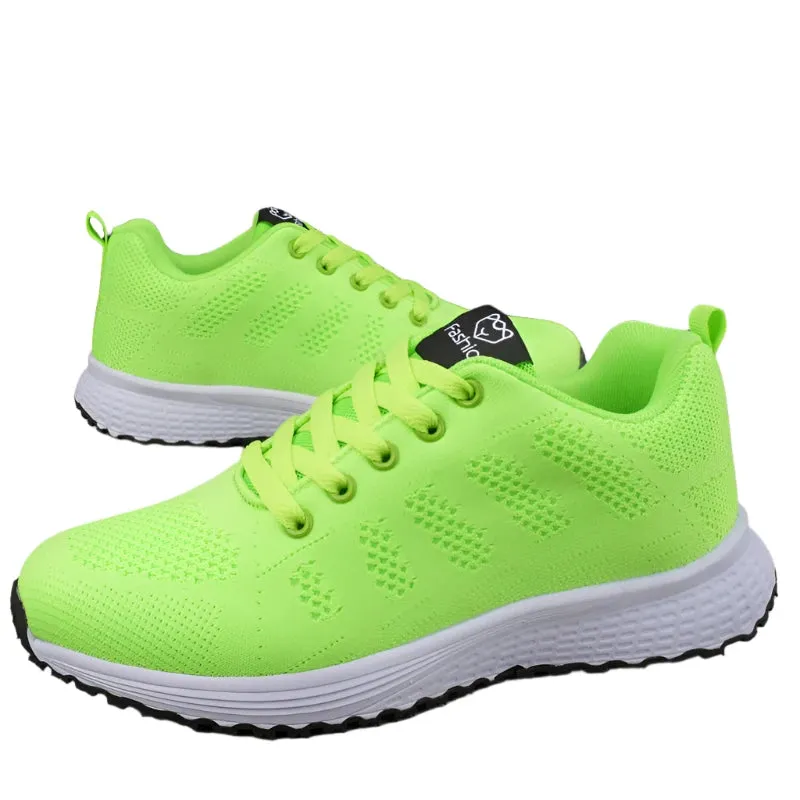 2024 Summer Women's Mesh Sneakers – Comfortable, Breathable Outdoor Shoes for Casual, Tennis, and Running
