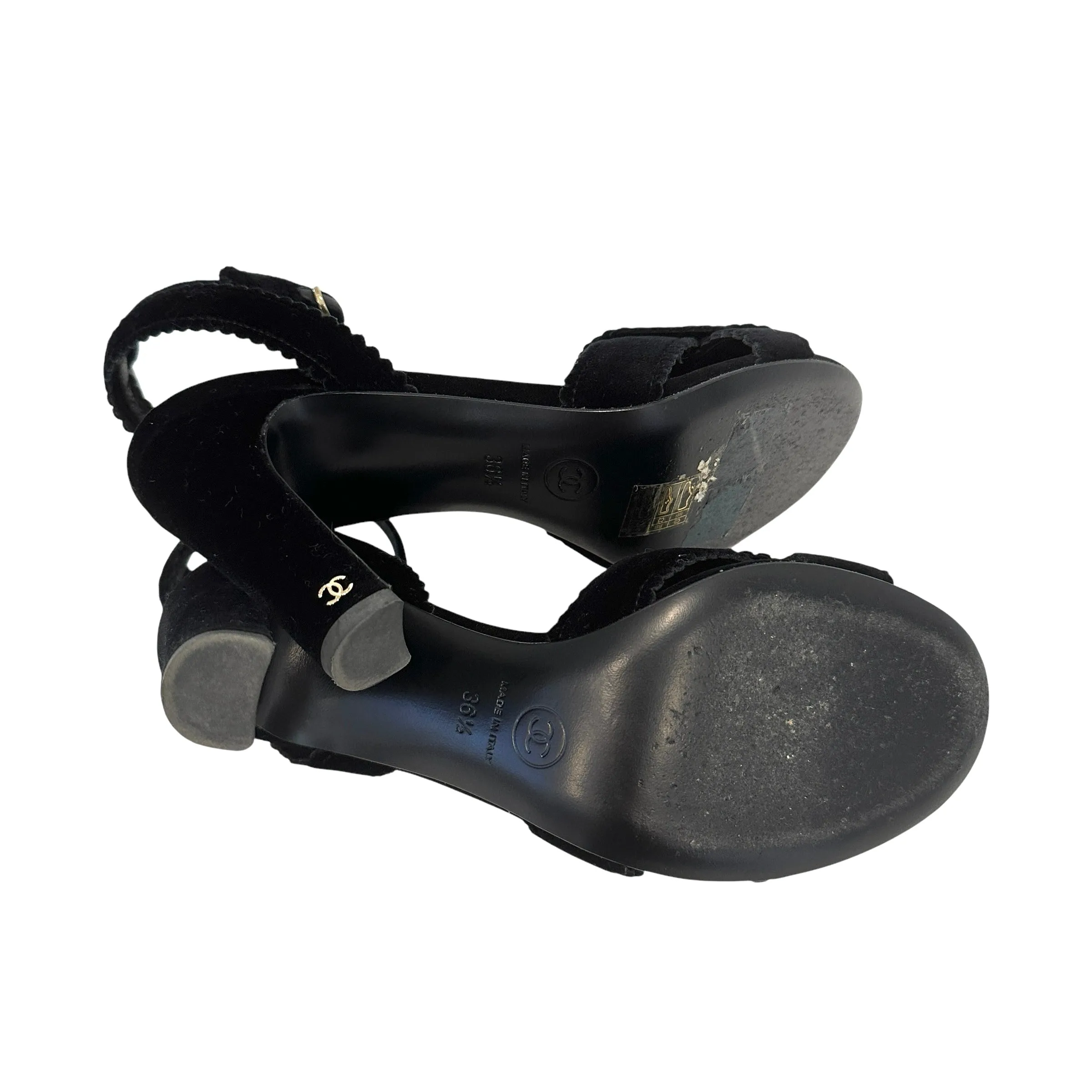 2024 Velvet and Logo Heels - 6.5