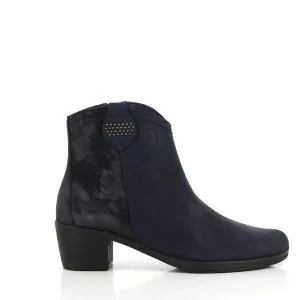 24 Hrs 23407 Navy Ankle Boots