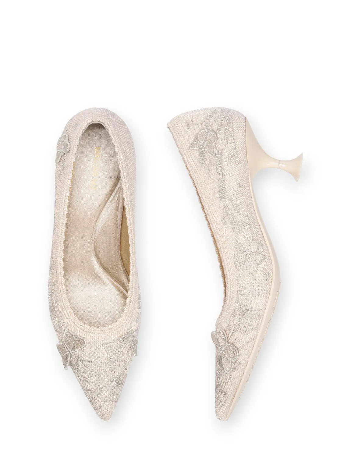 3D Butterfly Kitten Heels