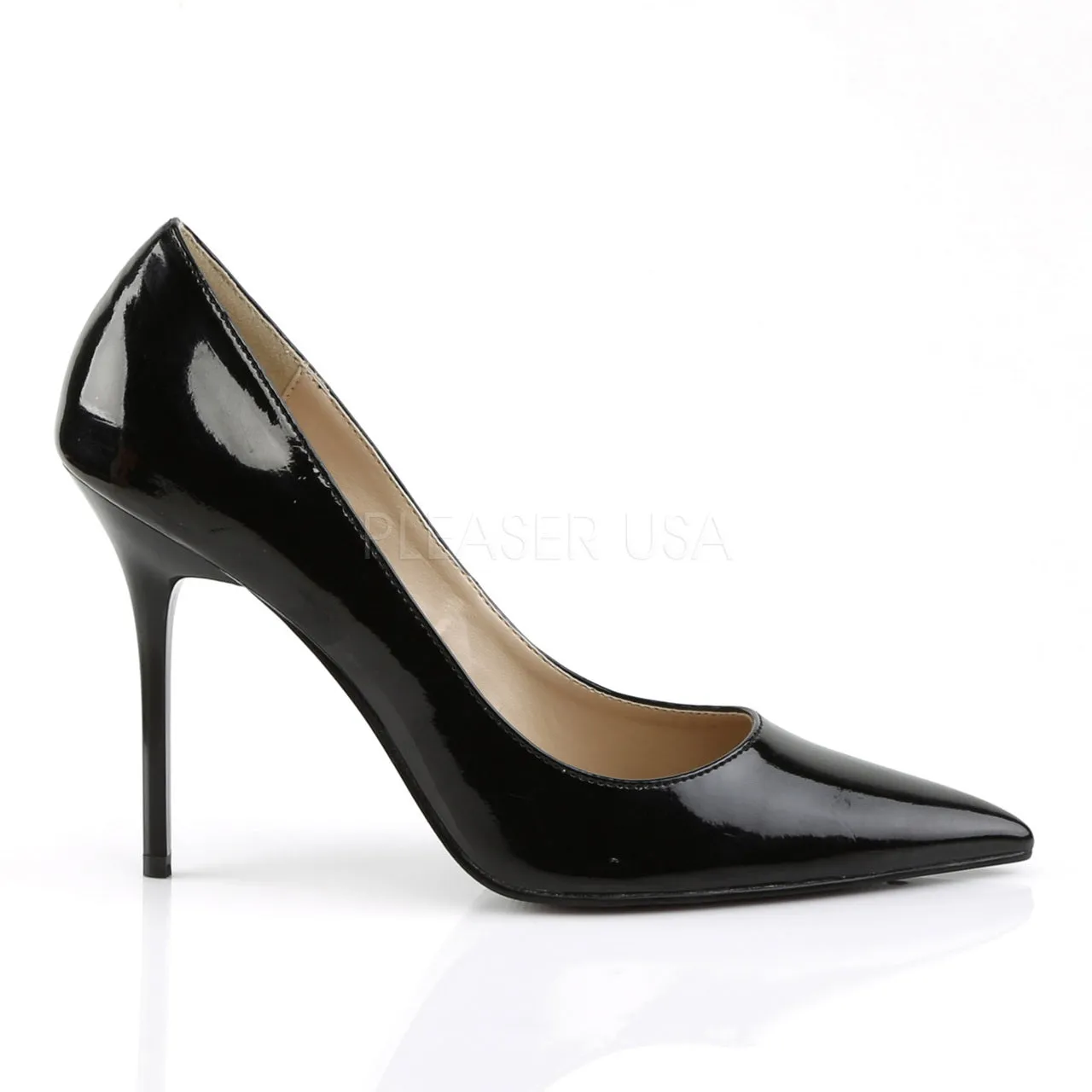 4" Pointed-Toe Pump - Black*