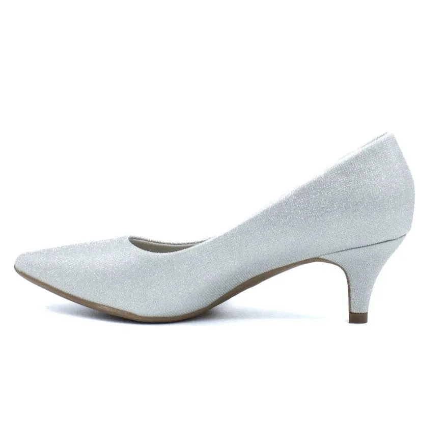 Aliyah Silver Glitter Heel