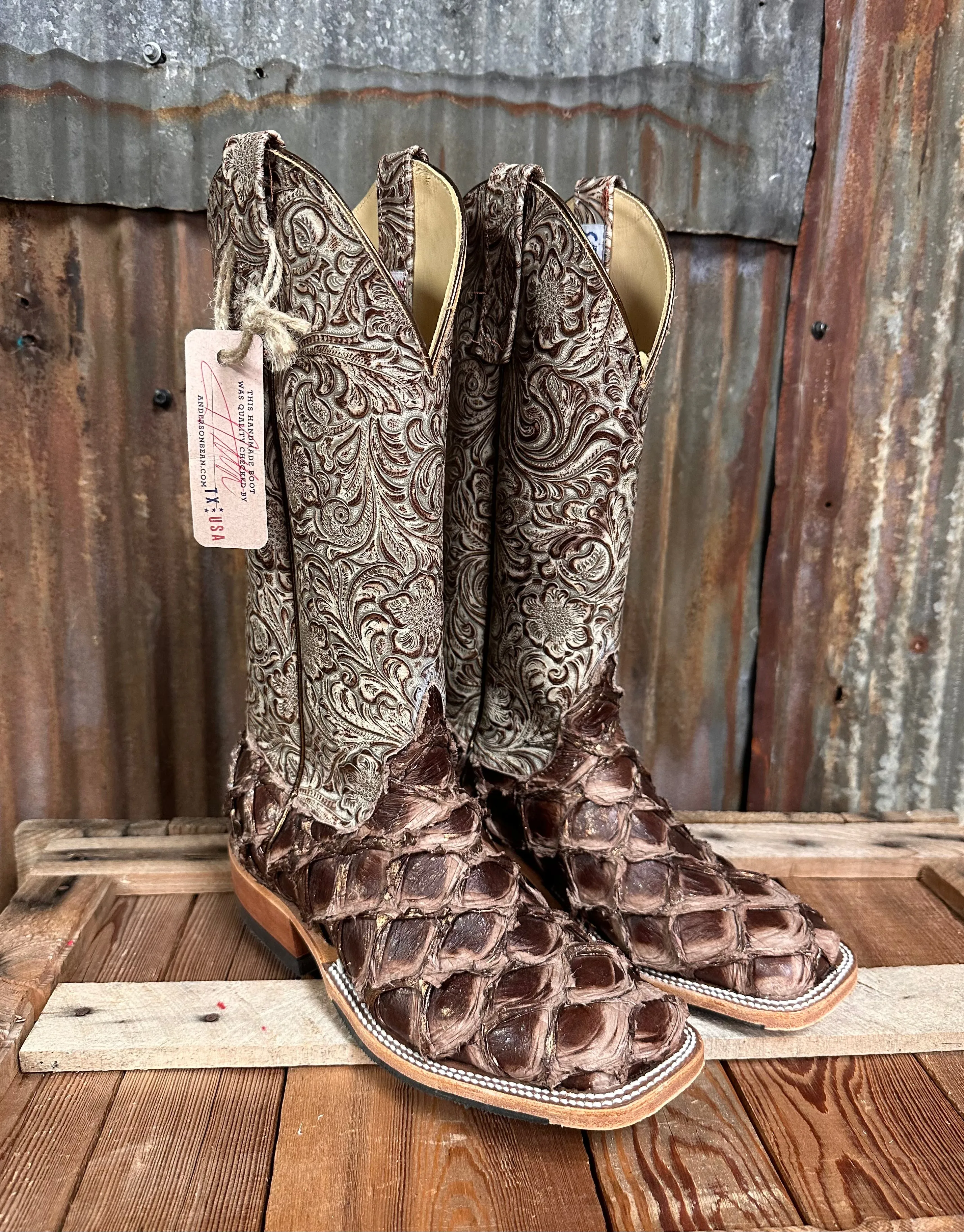 Anderson Bean Bronze Big Bass Western Boot