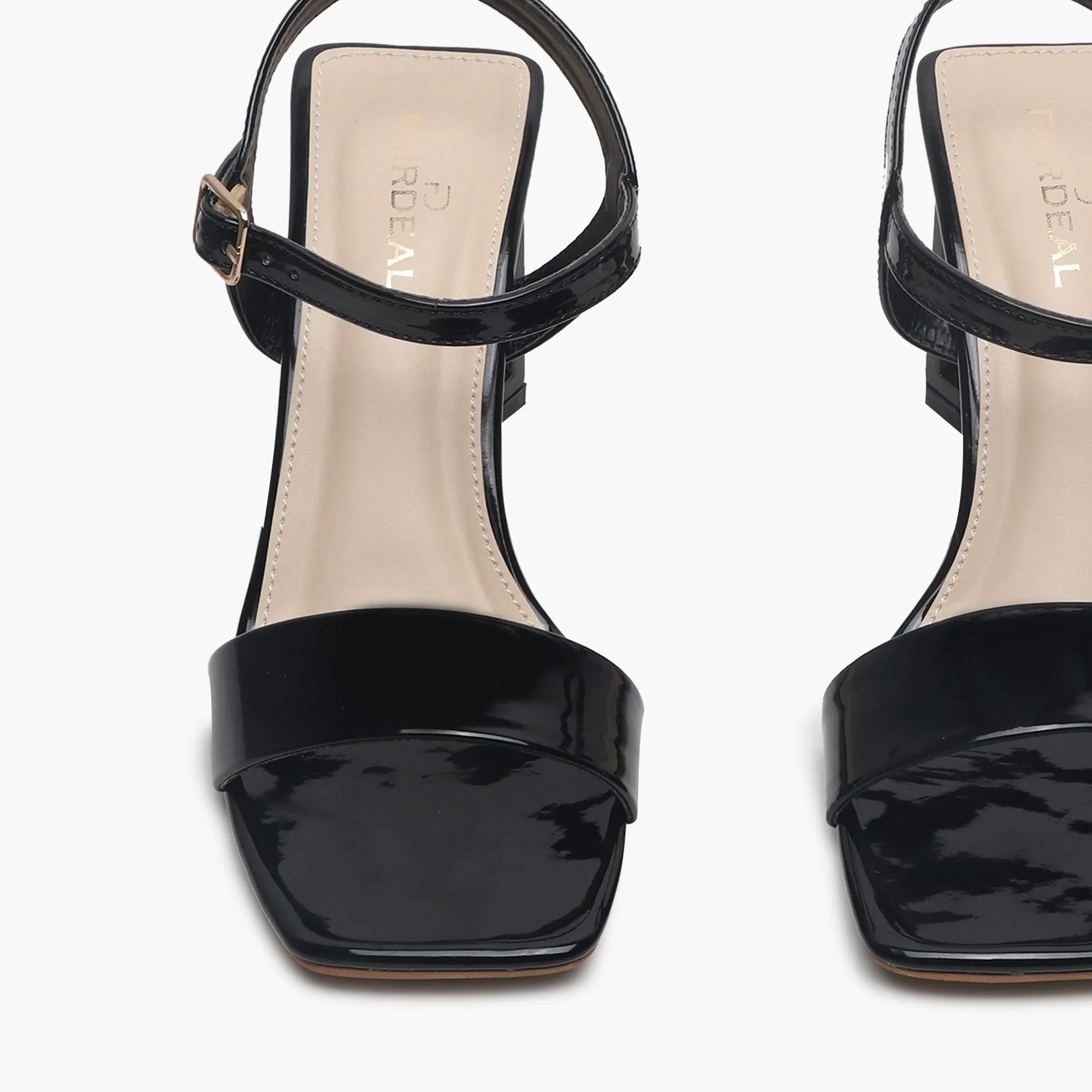 Angular Sculptural Heel Sandals