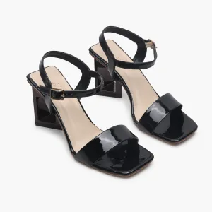 Angular Sculptural Heel Sandals