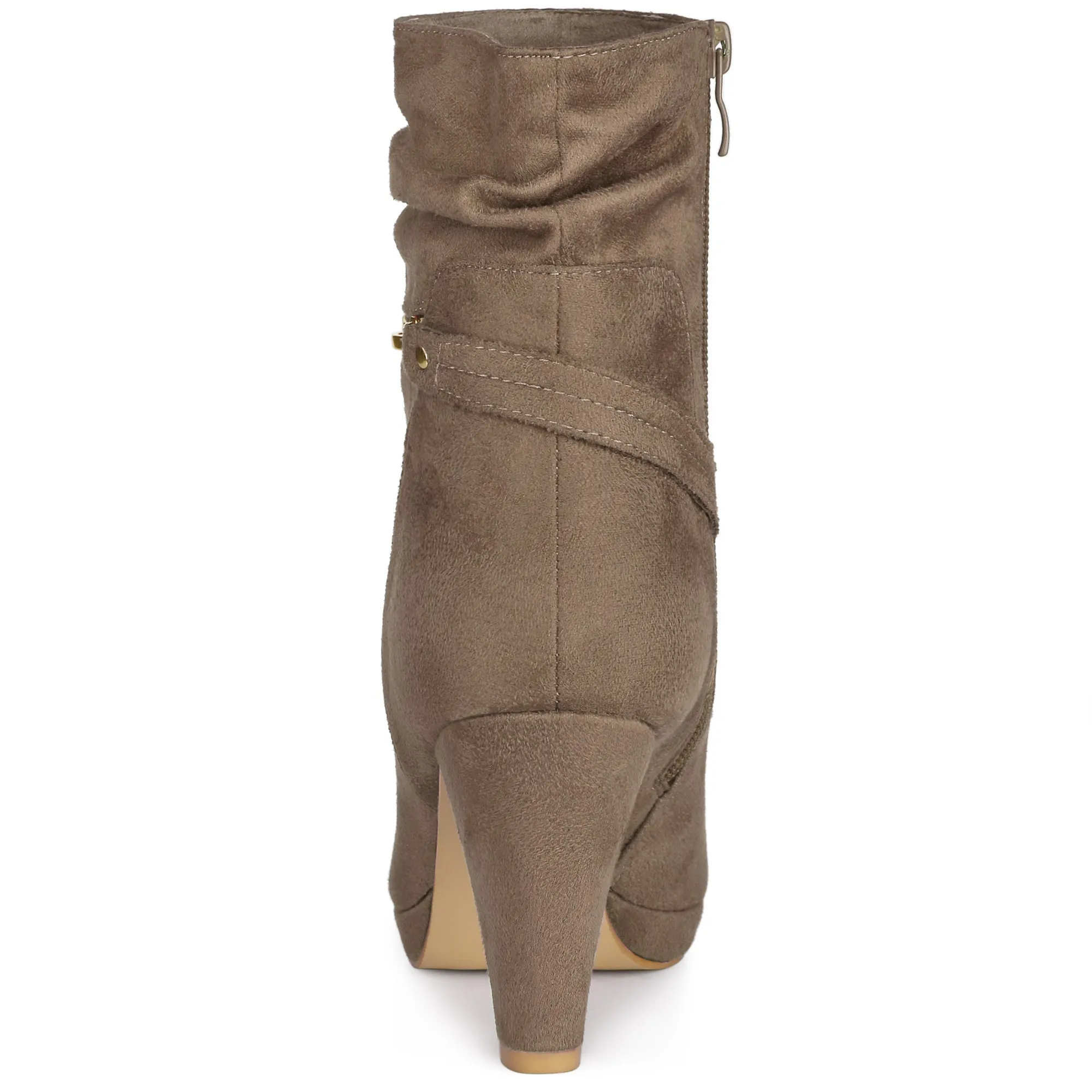 Ankle Zip Platform High Heel Mid Calf Boots