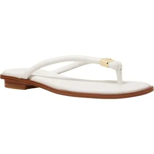 Annie Thong Womens Faux Leather Slip On Flip-Flops