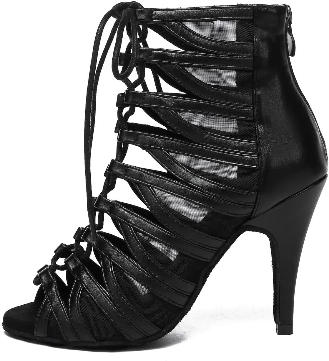 AOQUNFS Women Latin Dance Boots Ballroom Salsa Dance Shoes Performance Dance Heels
