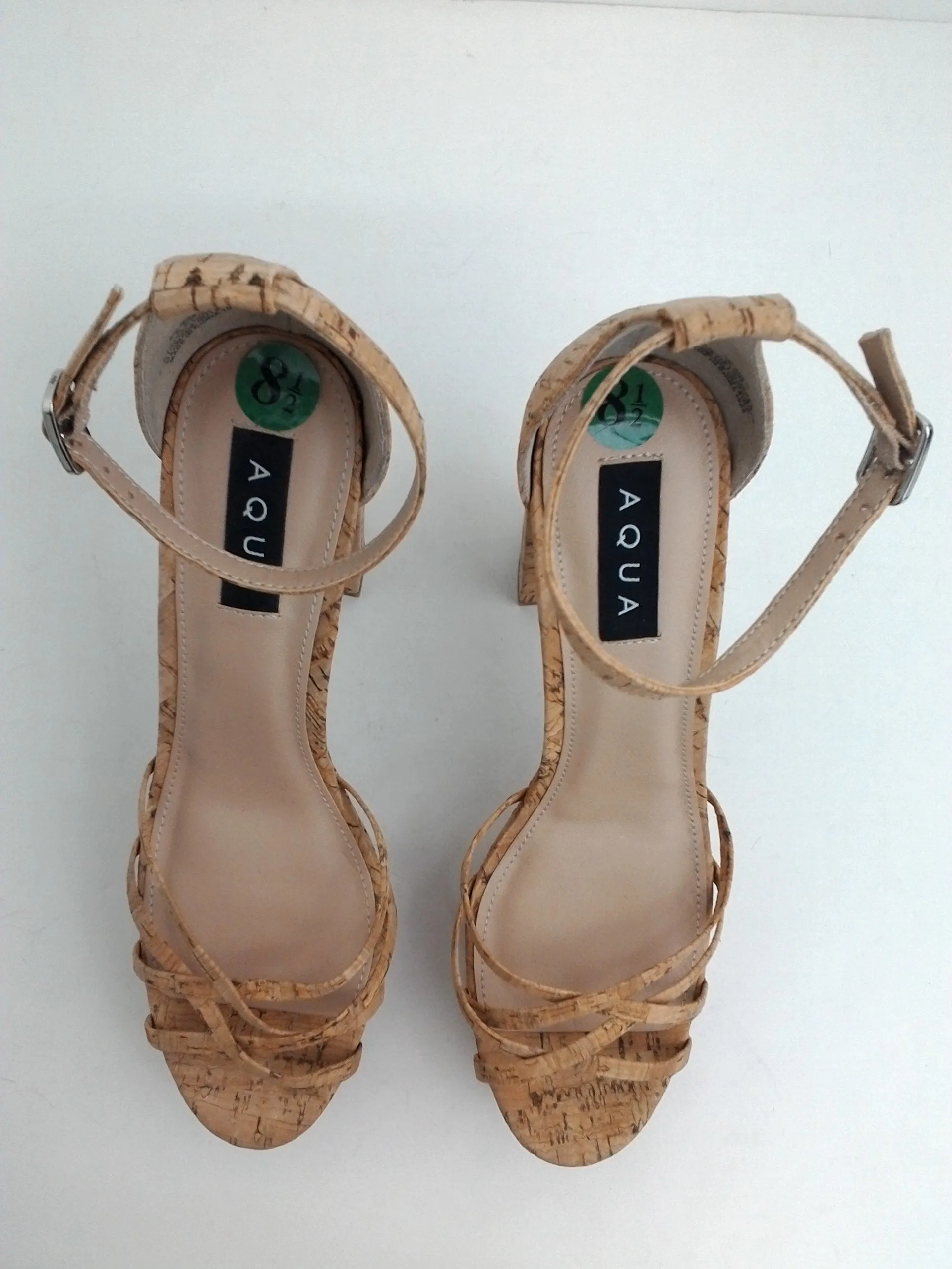 Aqua Women's Milo Platform Heeled Sandal Size 8.5 M