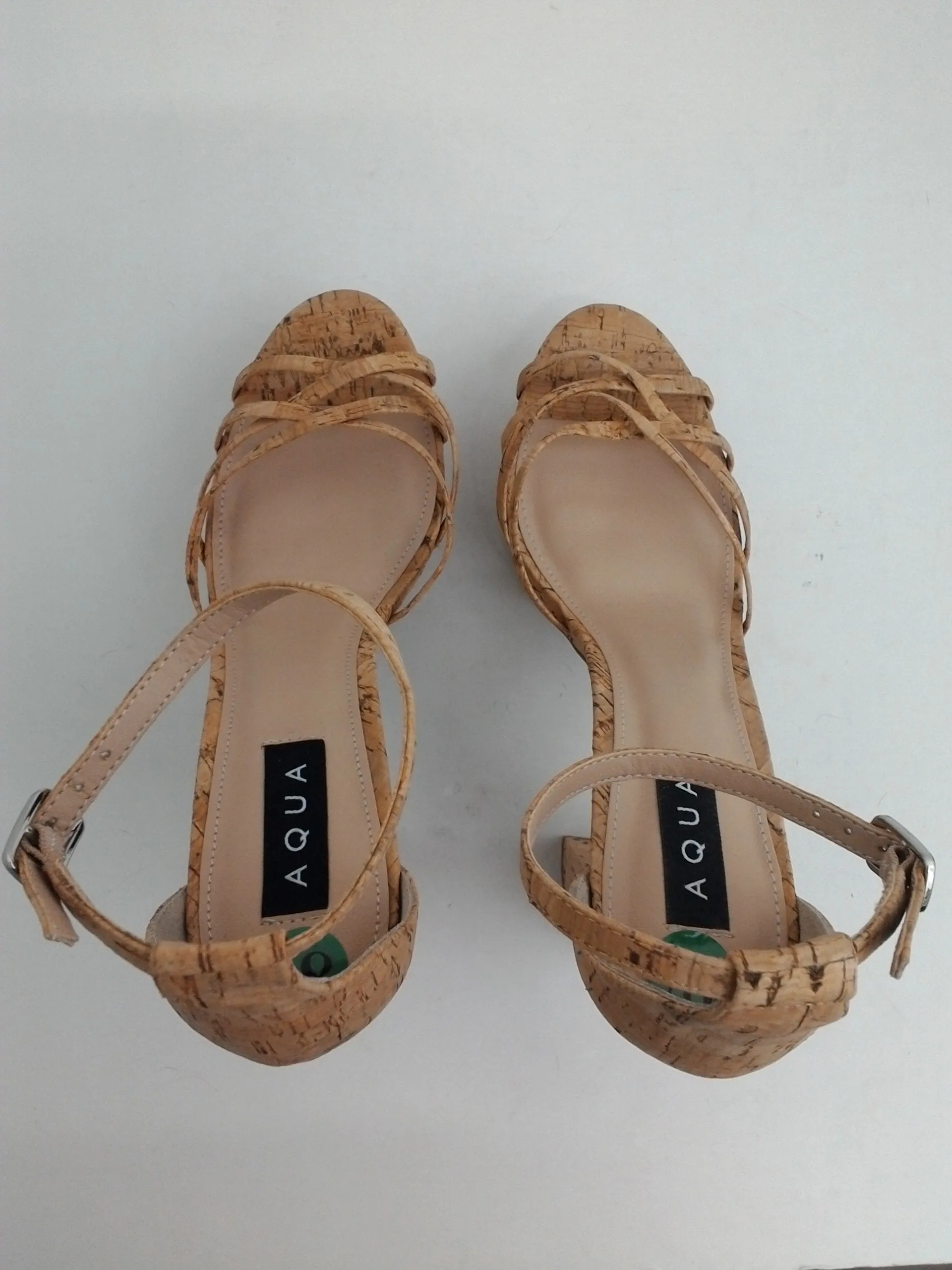 Aqua Women's Milo Platform Heeled Sandal Size 8.5 M