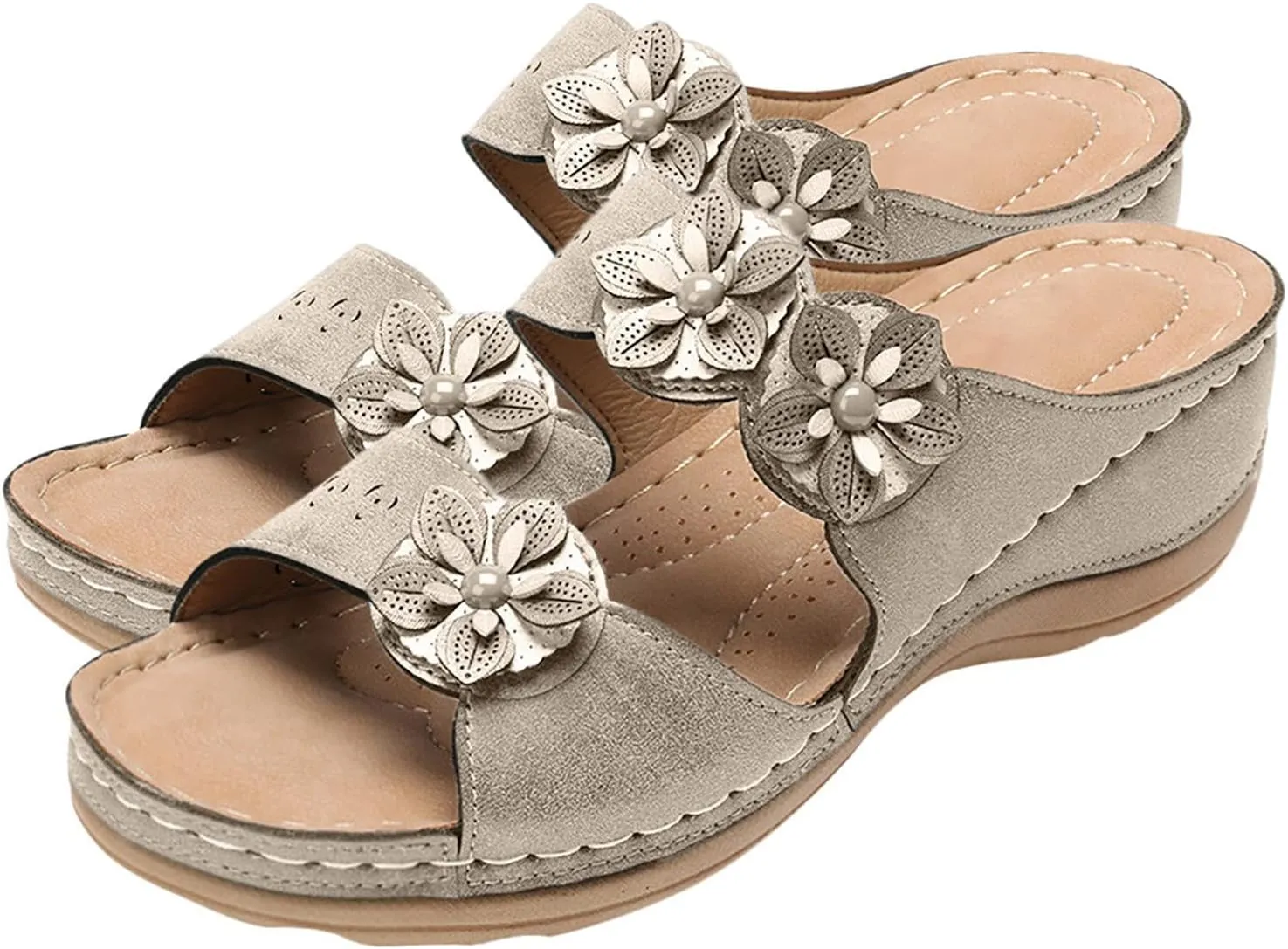 Arch Support Orthopedic Sandals for Women Comfortable Walking Shoes Adjustable Straps Lightweight Summer Beach Casual Outdoor Plantar Fasciitis Recovery