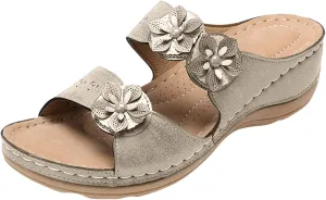 Arch Support Orthopedic Sandals for Women Comfortable Walking Shoes Adjustable Straps Lightweight Summer Beach Casual Outdoor Plantar Fasciitis Recovery