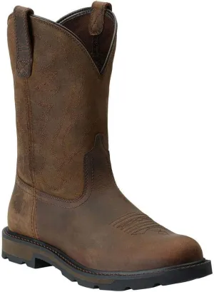 ARIAT Men's Groundbreaker Round Toe Work Boots - Brown