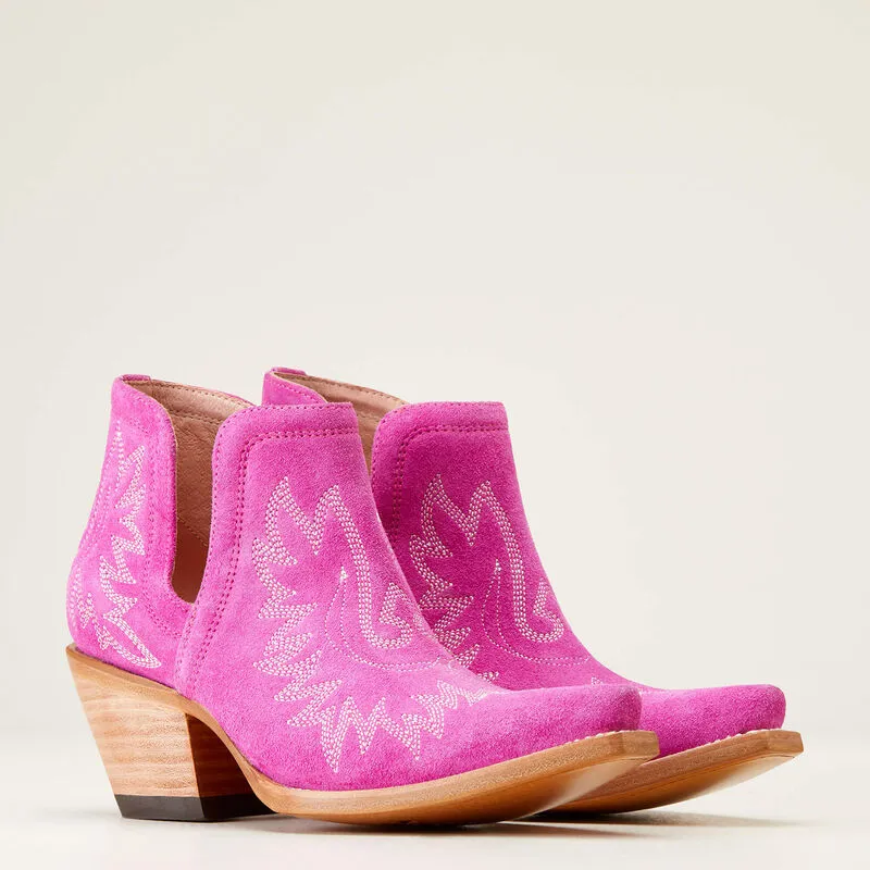 ARIAT WOMEN'S 10046864 Dixon Western Boots HAUTE PINK SUEDE