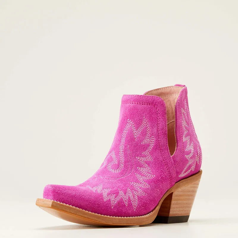 ARIAT WOMEN'S 10046864 Dixon Western Boots HAUTE PINK SUEDE