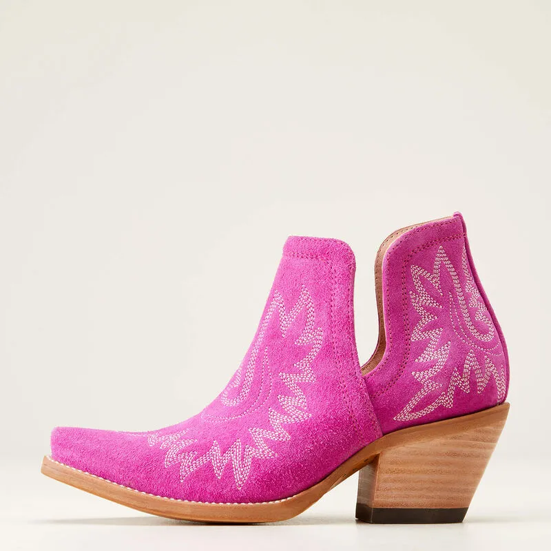 ARIAT WOMEN'S 10046864 Dixon Western Boots HAUTE PINK SUEDE