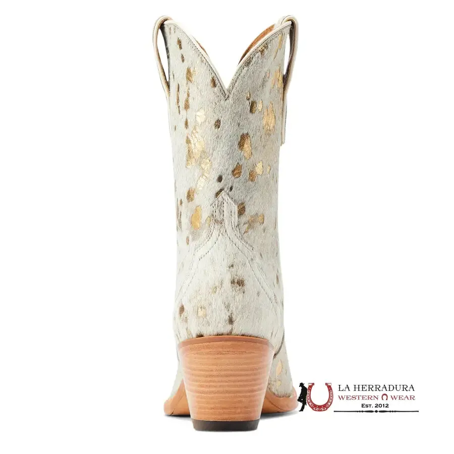 ARIAT WOMENS BANDIDA WHITE METALLIC HAIR ON- 4392