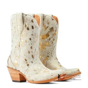 ARIAT WOMENS BANDIDA WHITE METALLIC HAIR ON- 4392