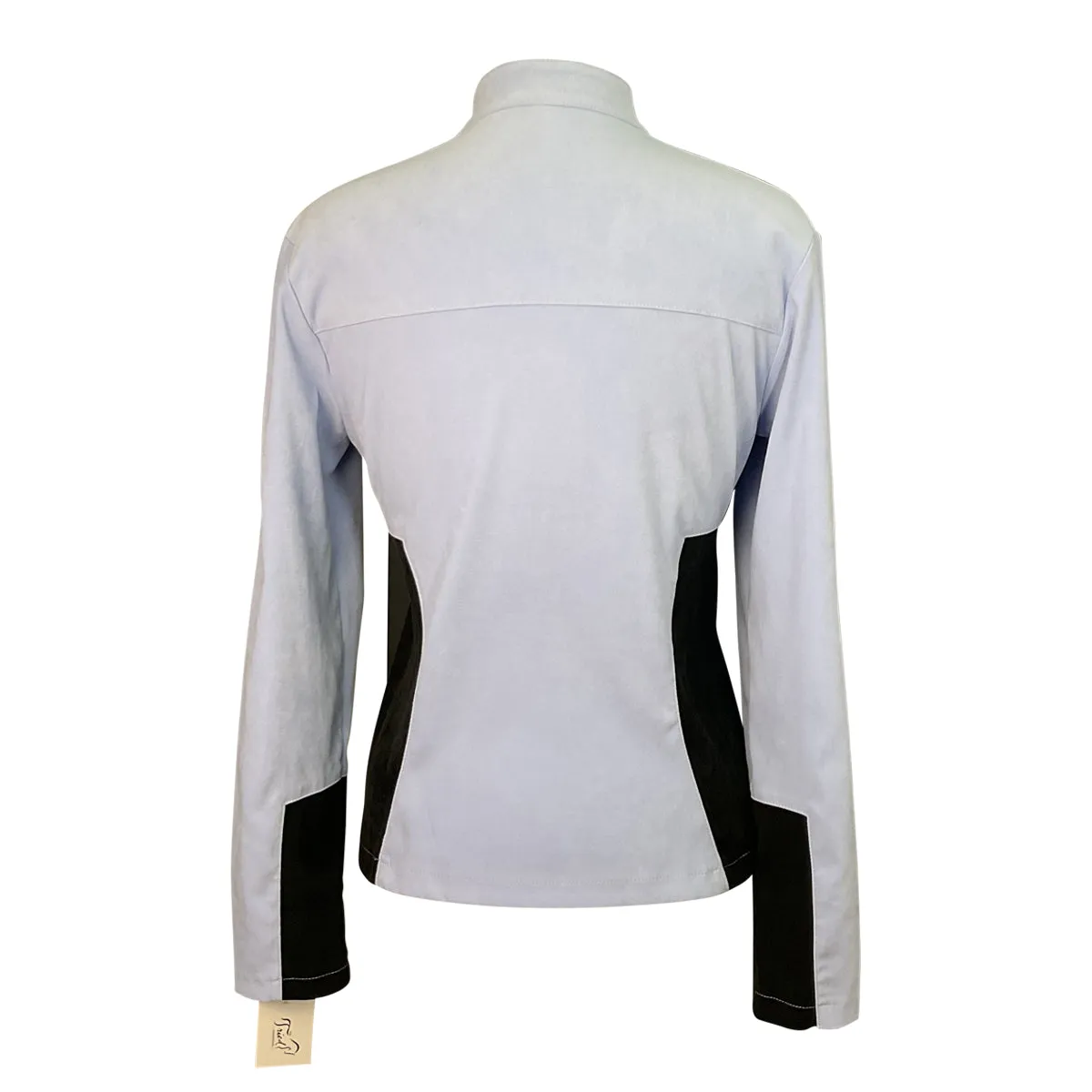Arista Velvet Quarter Zip Long Sleeve Shirt in Lavender/Black - Women's Medium