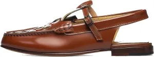 Arqa Women's Comfortable Slingback T-bar Loafers Interwoven Front Detail Flats Soft Handmade Loafers & Slip-ons Fashion Dress Flats for Work Dating Business Casual Shoes