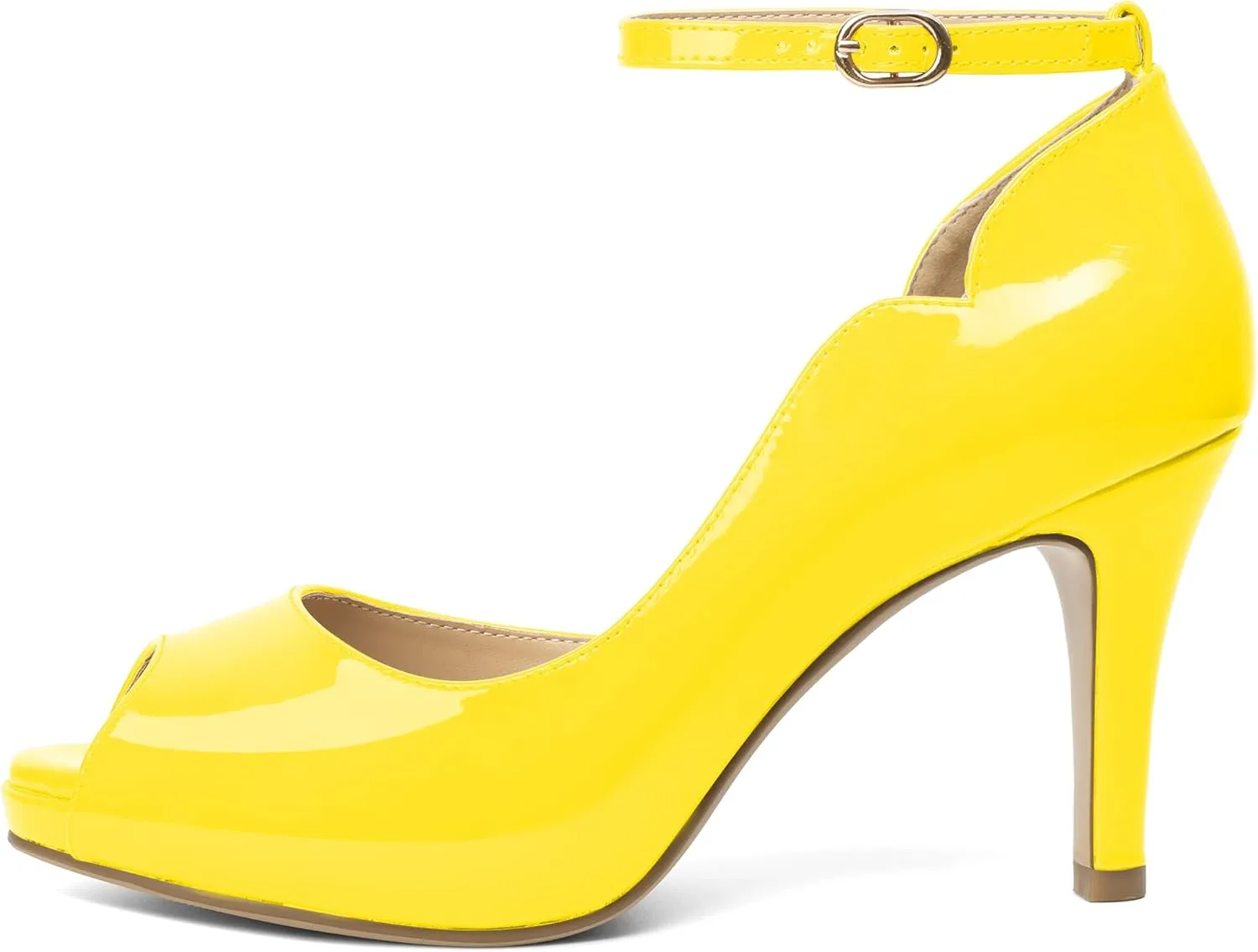 AUMOTED High Heels Pumps Platforms Shoes for Party Daily 3.4" Dressy Pumps