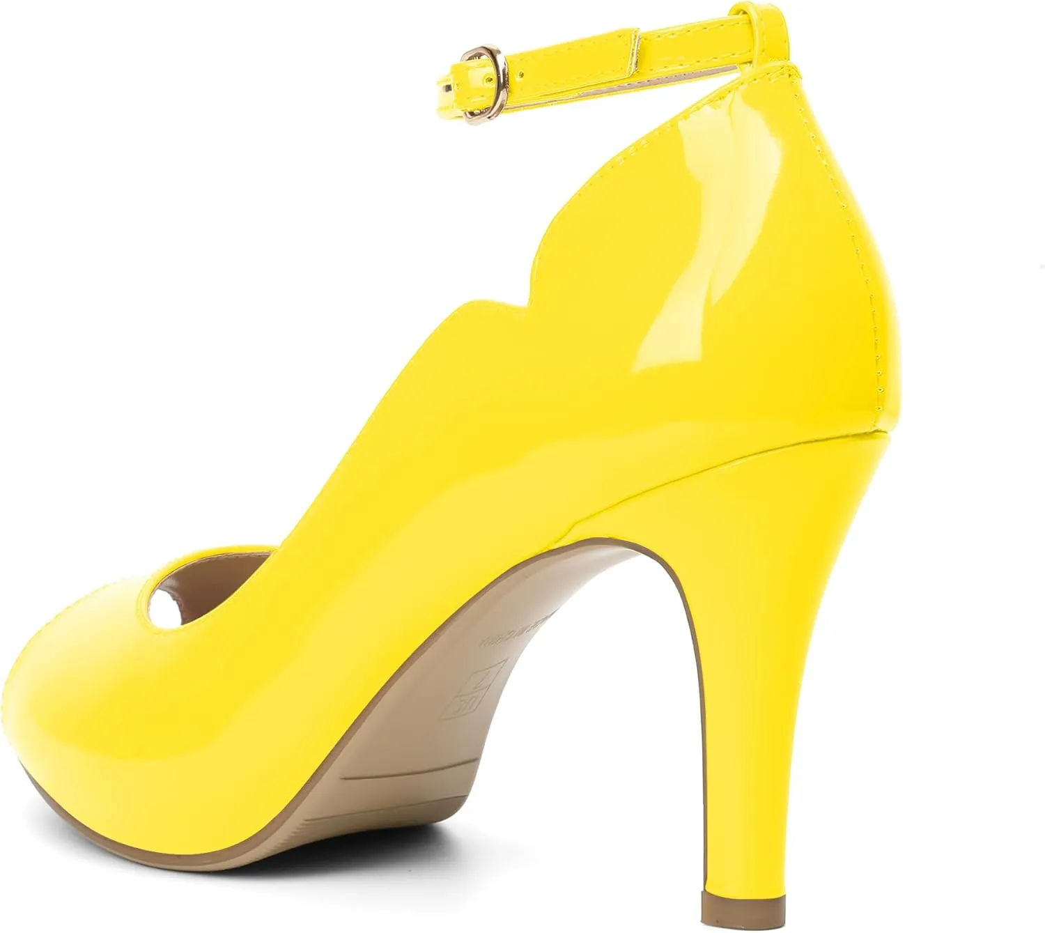 AUMOTED High Heels Pumps Platforms Shoes for Party Daily 3.4" Dressy Pumps