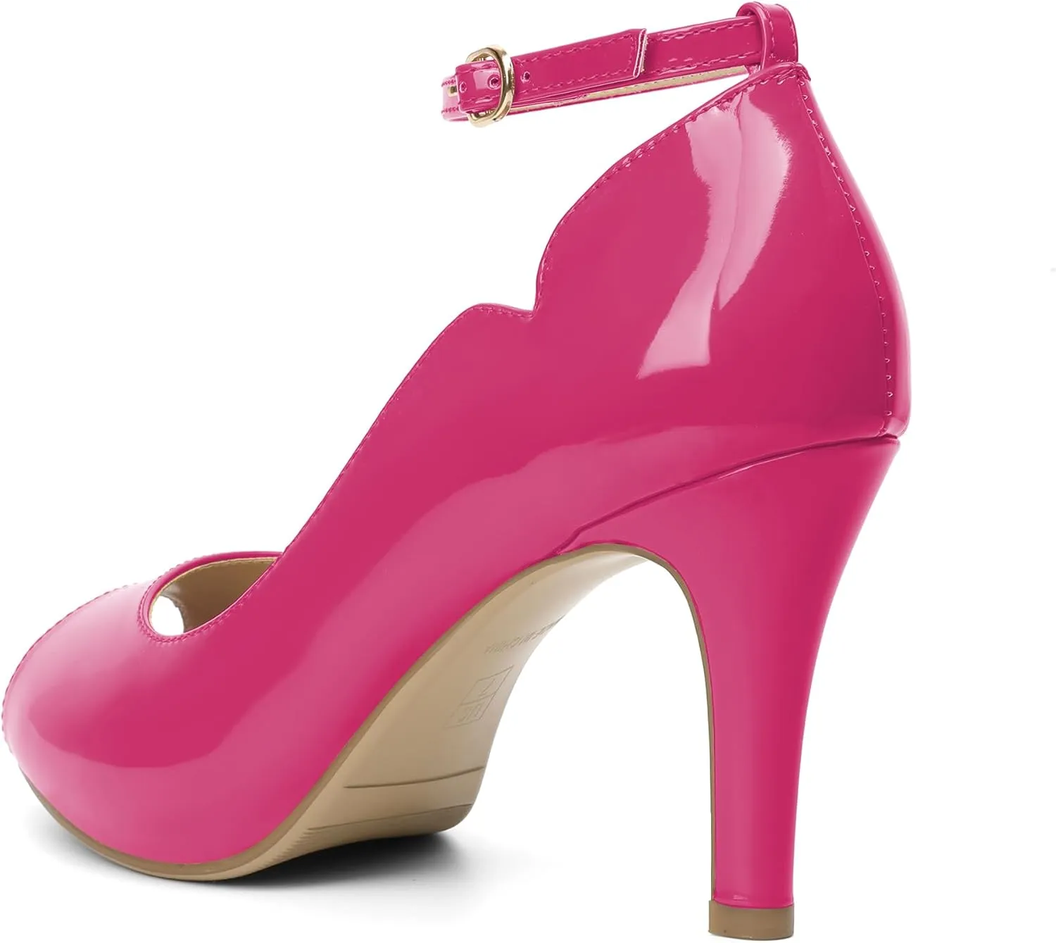 AUMOTED High Heels Pumps Platforms Shoes for Party Daily 3.4" Dressy Pumps