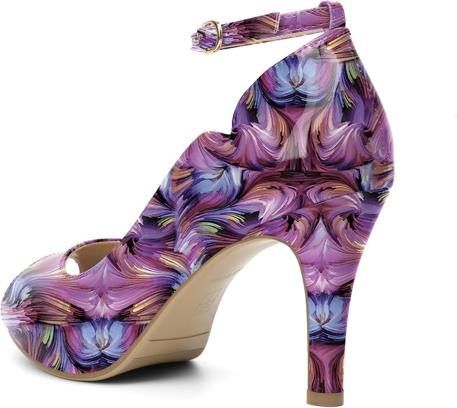 AUMOTED High Heels Pumps Platforms Shoes for Party Daily 3.4" Dressy Pumps