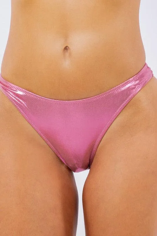 Bandeau Top Two Piece Metallic Bikini