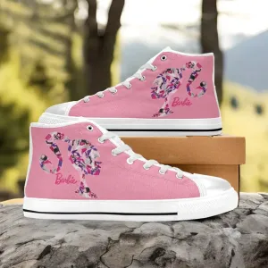 Barbie Shoes High Top Sneakers for Kids and Adults