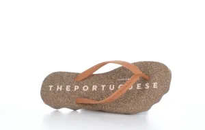 BASE_L Brown Rubber Strap Beach Flip-Flops