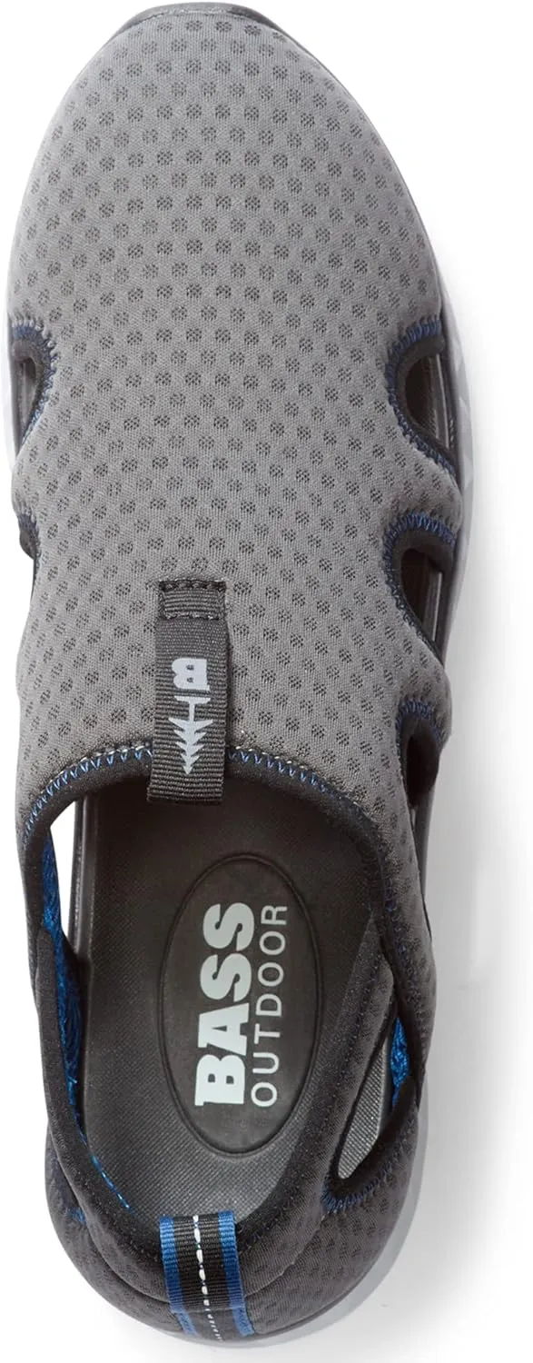 BASS OUTDOOR Men's Hex Vented Hiking Shoes  Traction-Sole Mesh Slip-ons
