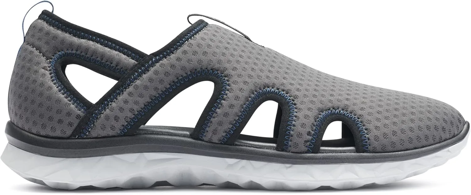 BASS OUTDOOR Men's Hex Vented Hiking Shoes  Traction-Sole Mesh Slip-ons