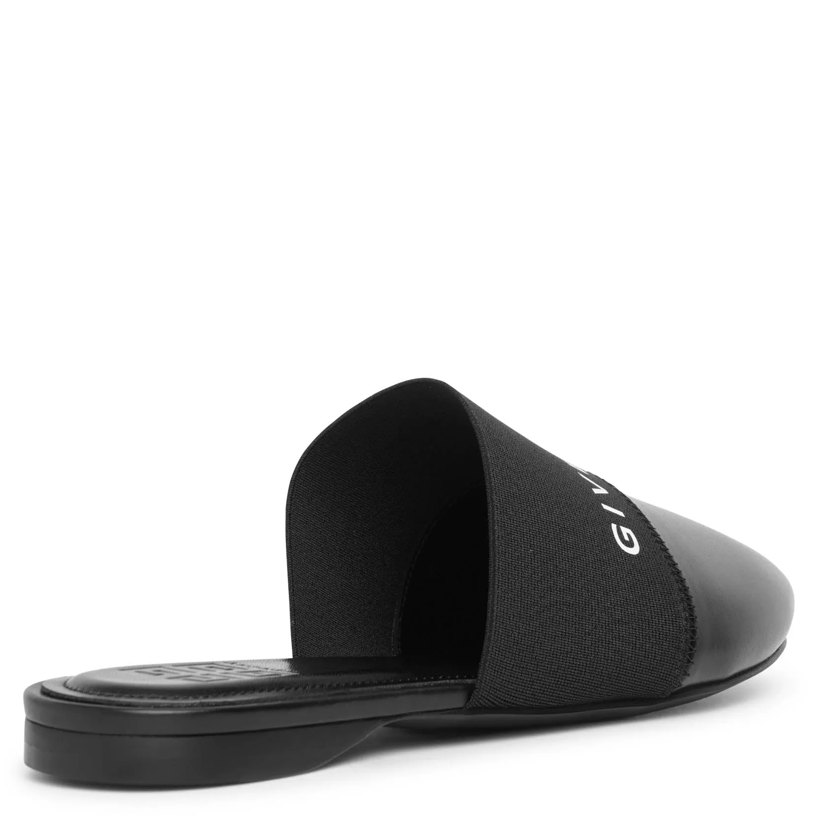 Bedford 4G black flat mules
