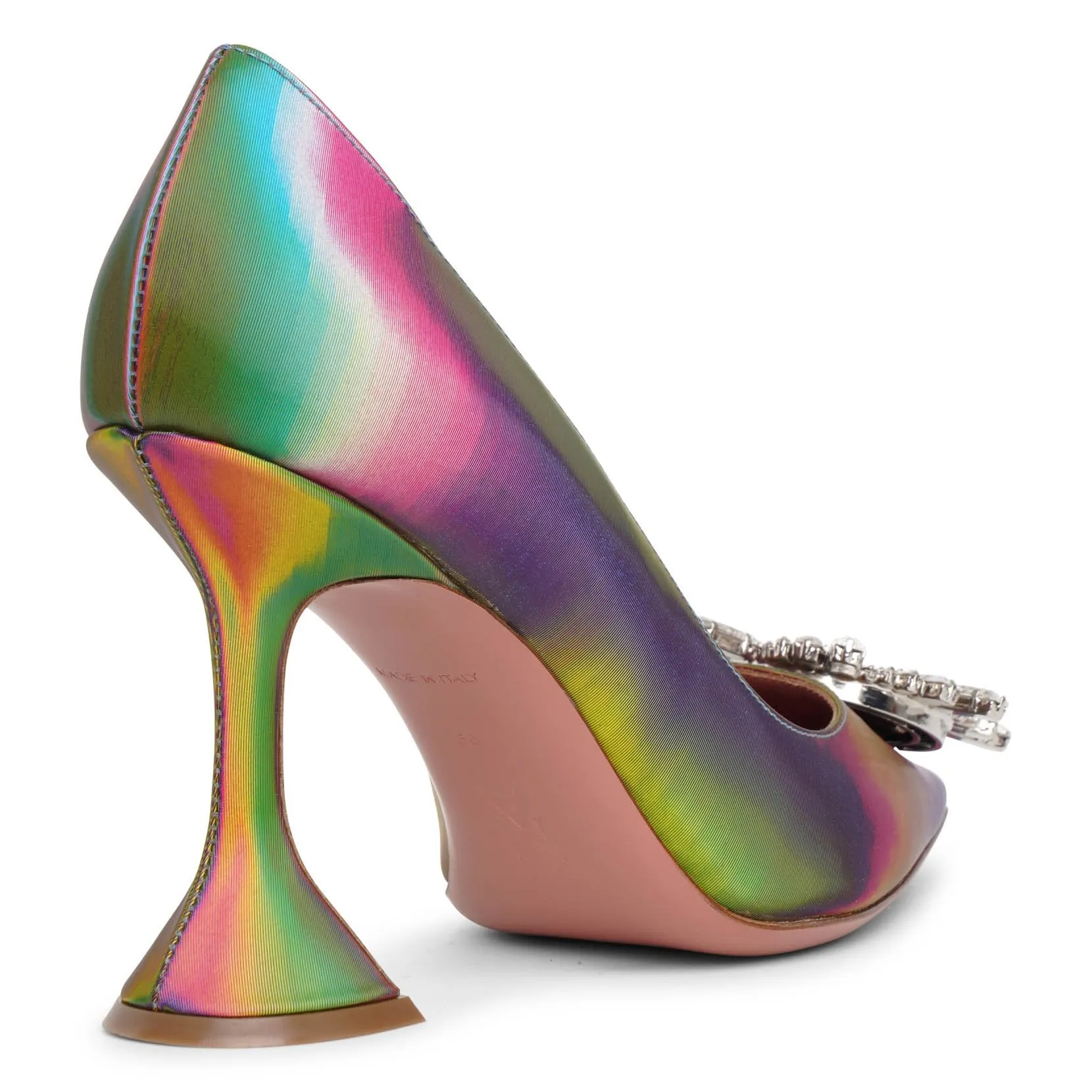 Begum crystal embellished leather pumps