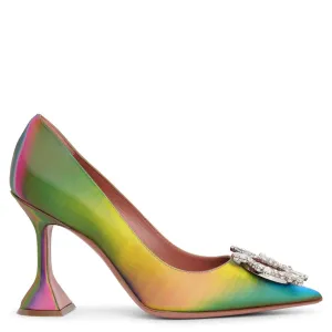 Begum crystal embellished leather pumps