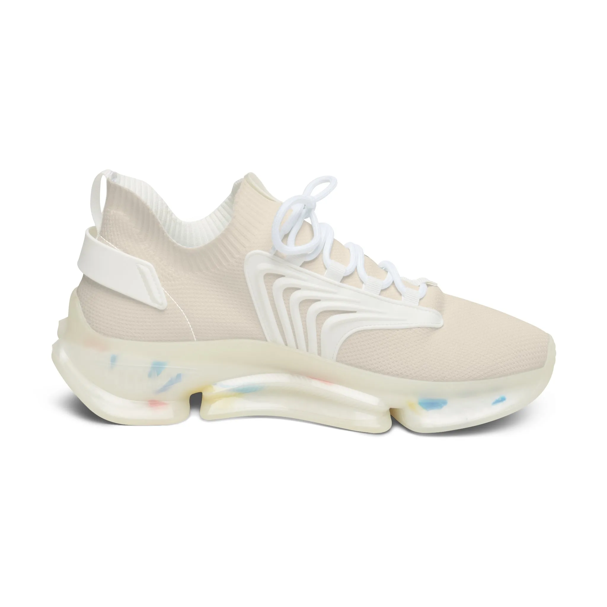 Beige Women's Mesh Sneakers