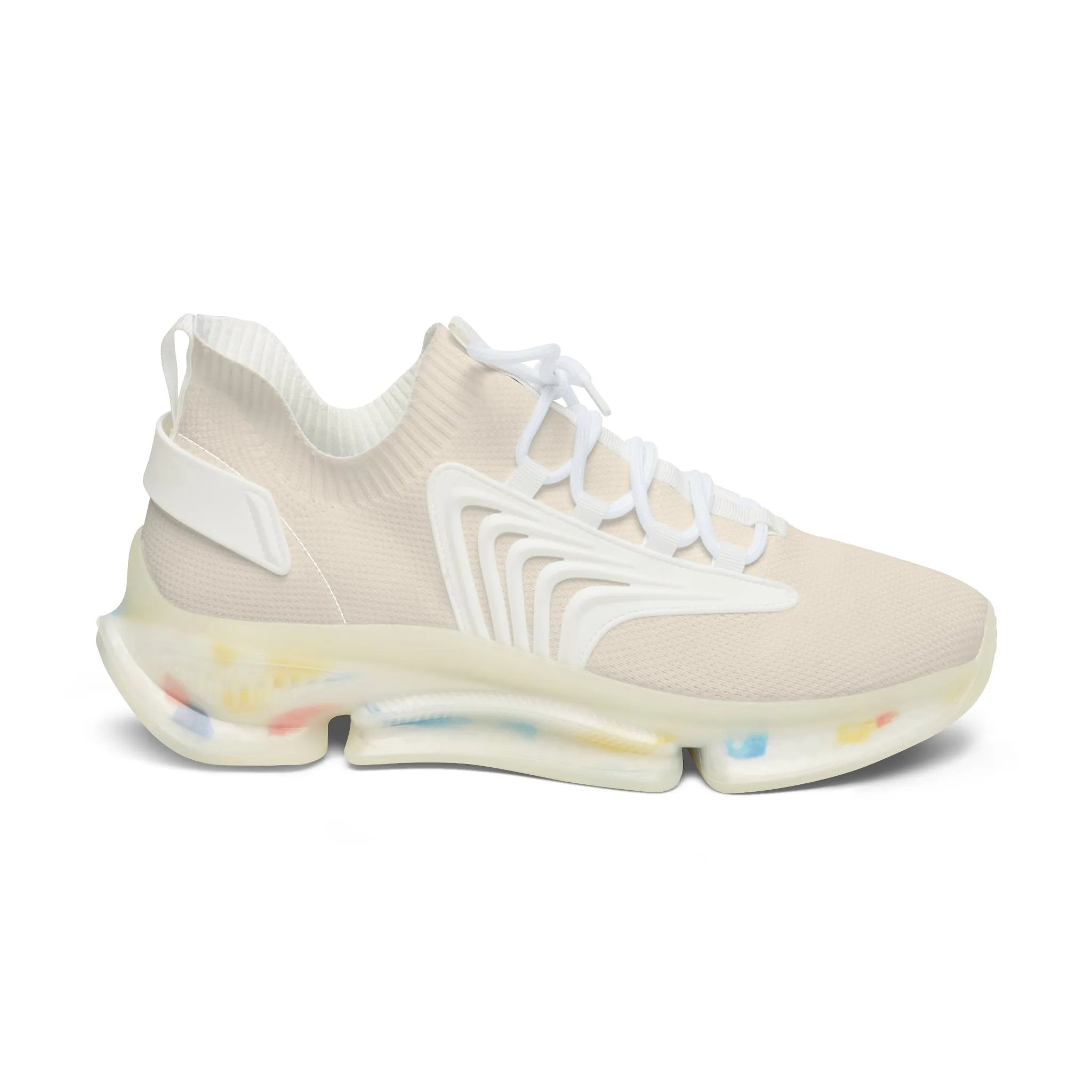 Beige Women's Mesh Sneakers