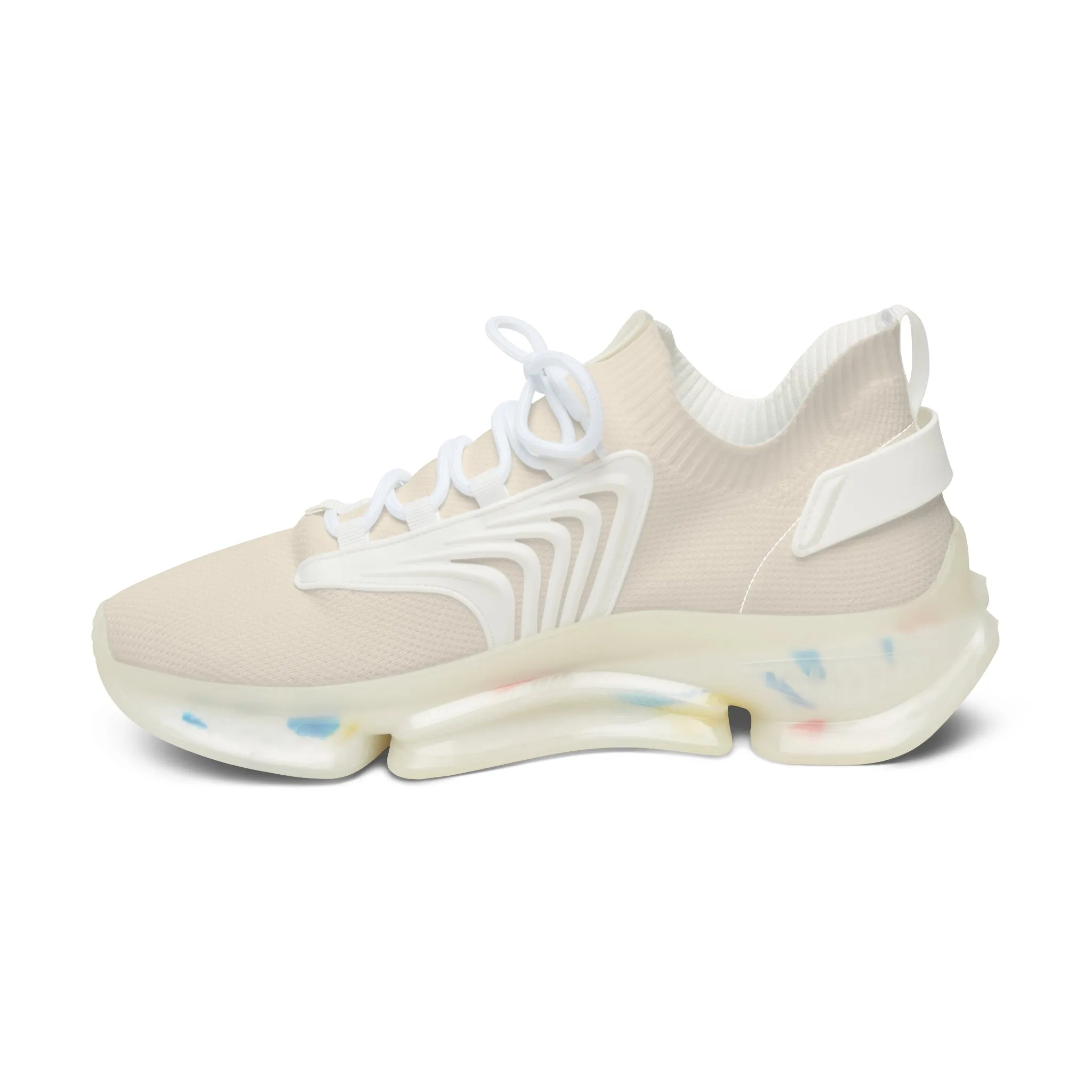 Beige Women's Mesh Sneakers