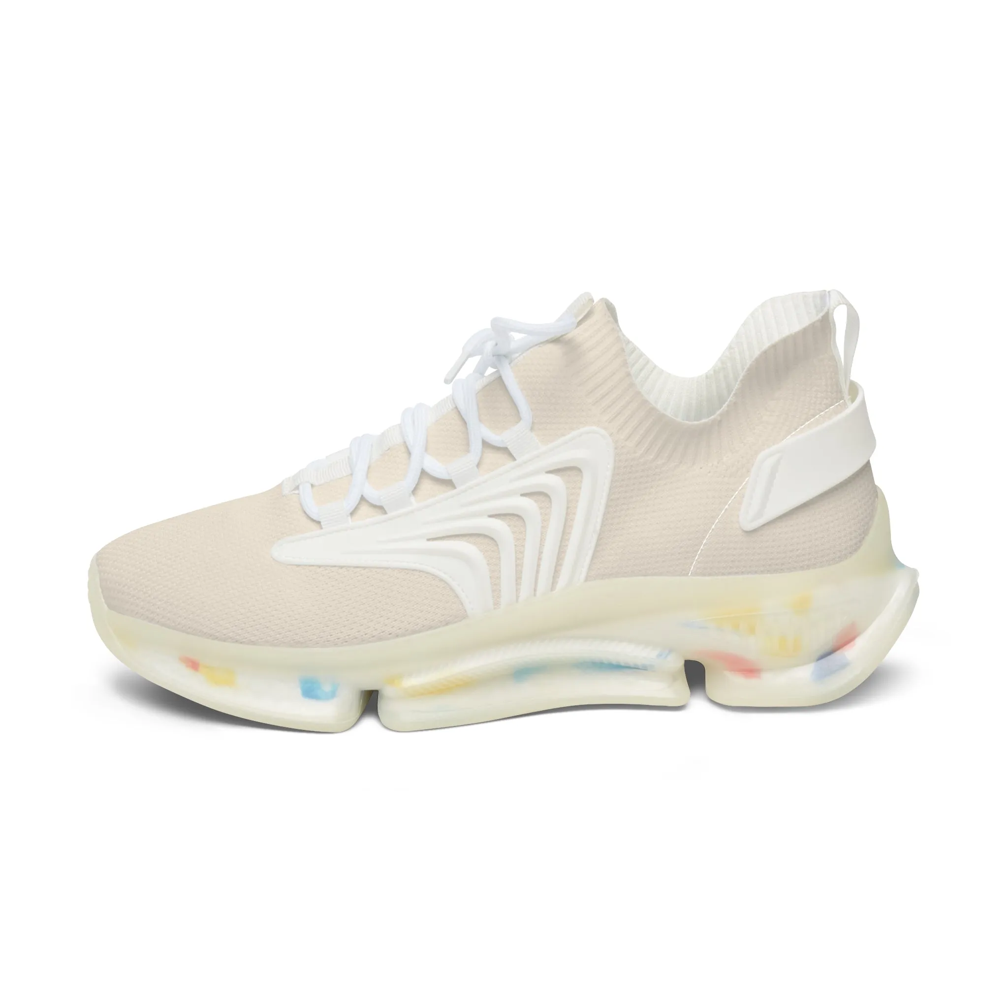 Beige Women's Mesh Sneakers