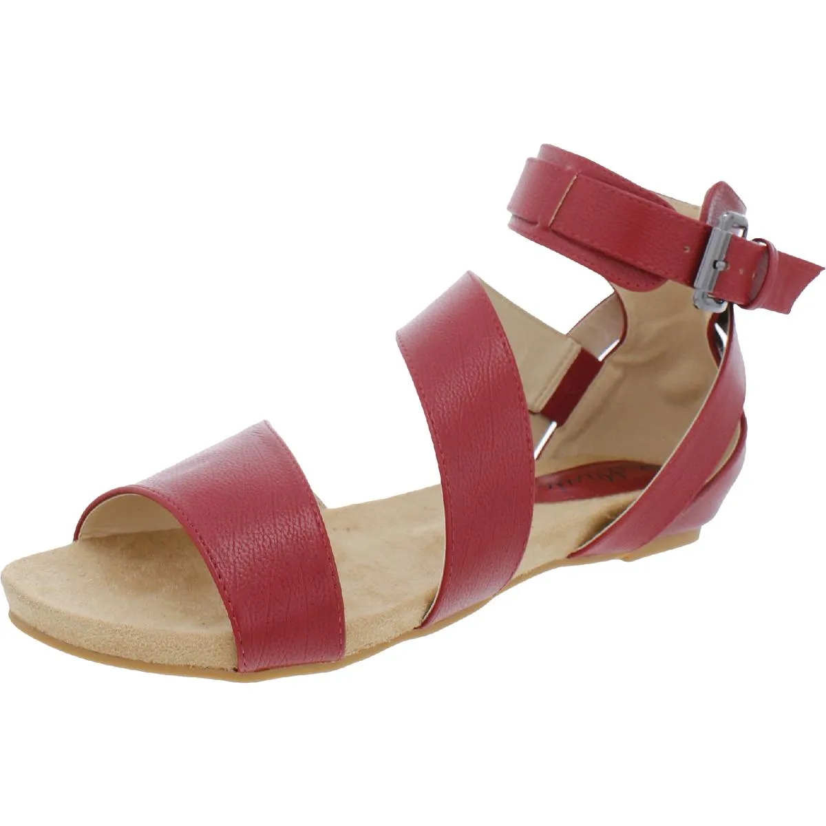 Bellini Womens Nambi Faux Leather Summer Gladiator Sandals