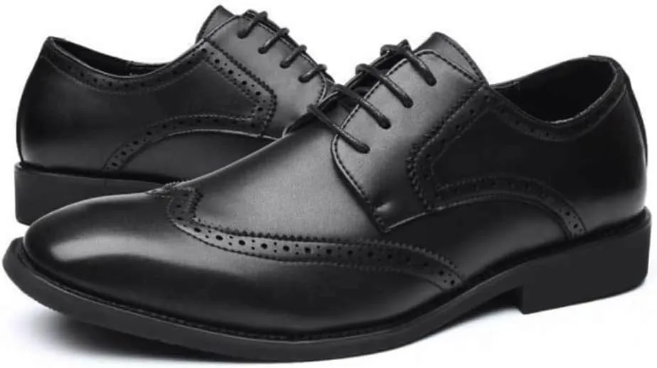 Best Mens Casual Dress Shoes Mens Comfortable Business Oxford Shoes Slip On Pointed Toe Formal Leather Shoes