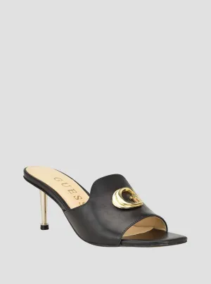 Black Gold G Logo Snapps Heel