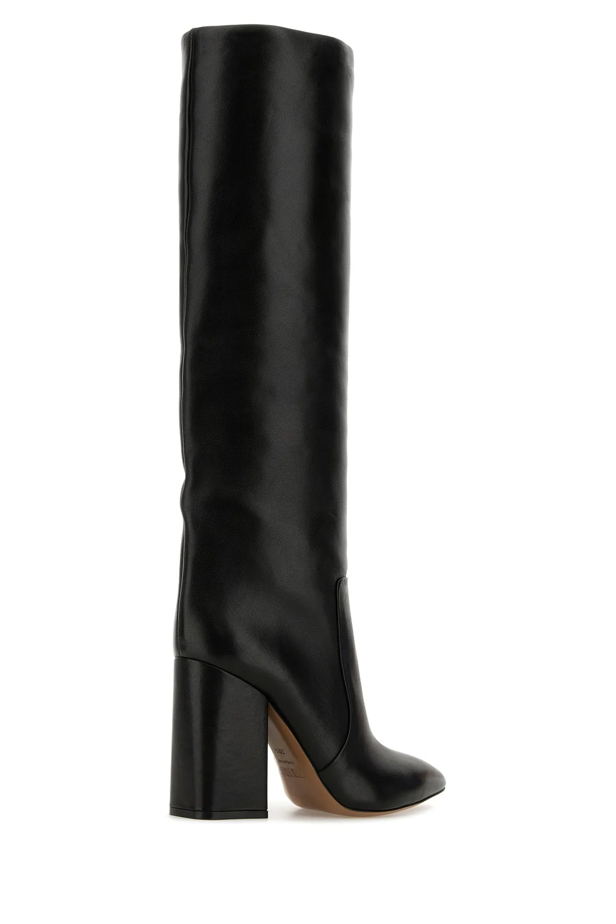 Black nappa leather Anja boots
