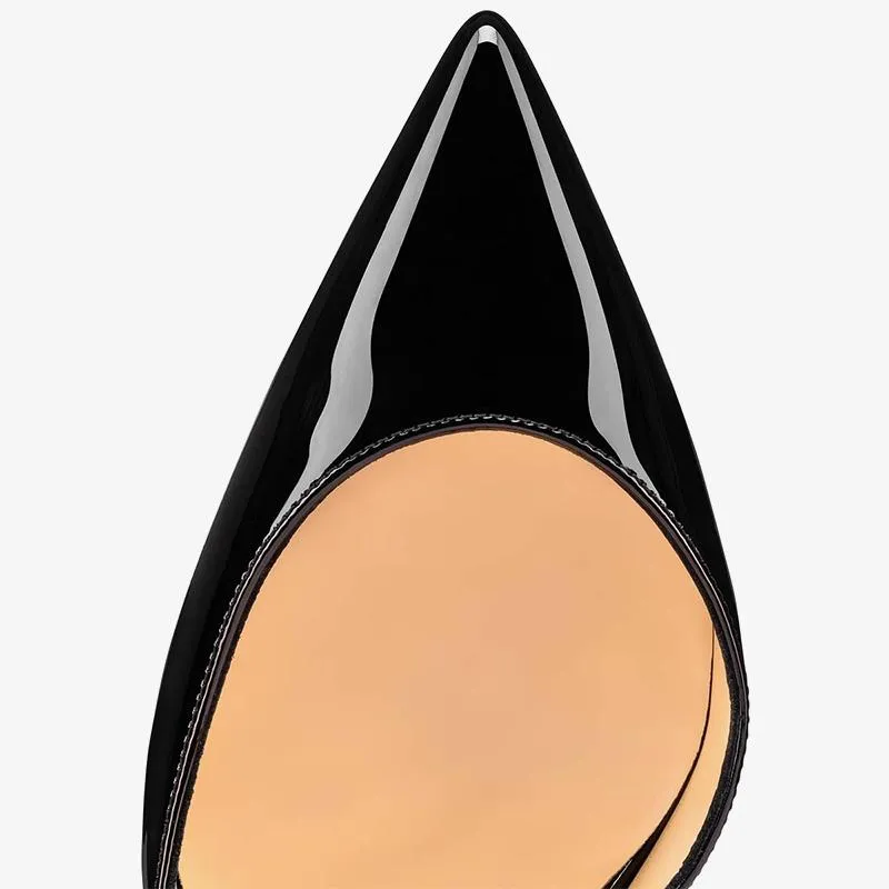 Black Patent Leather Pointy Pumps
