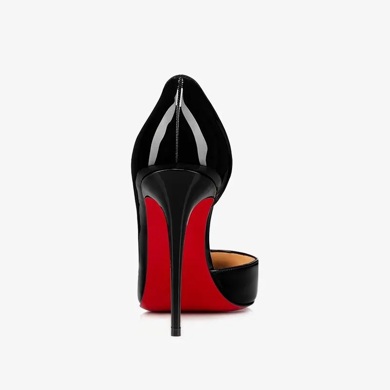 Black Patent Leather Pointy Pumps
