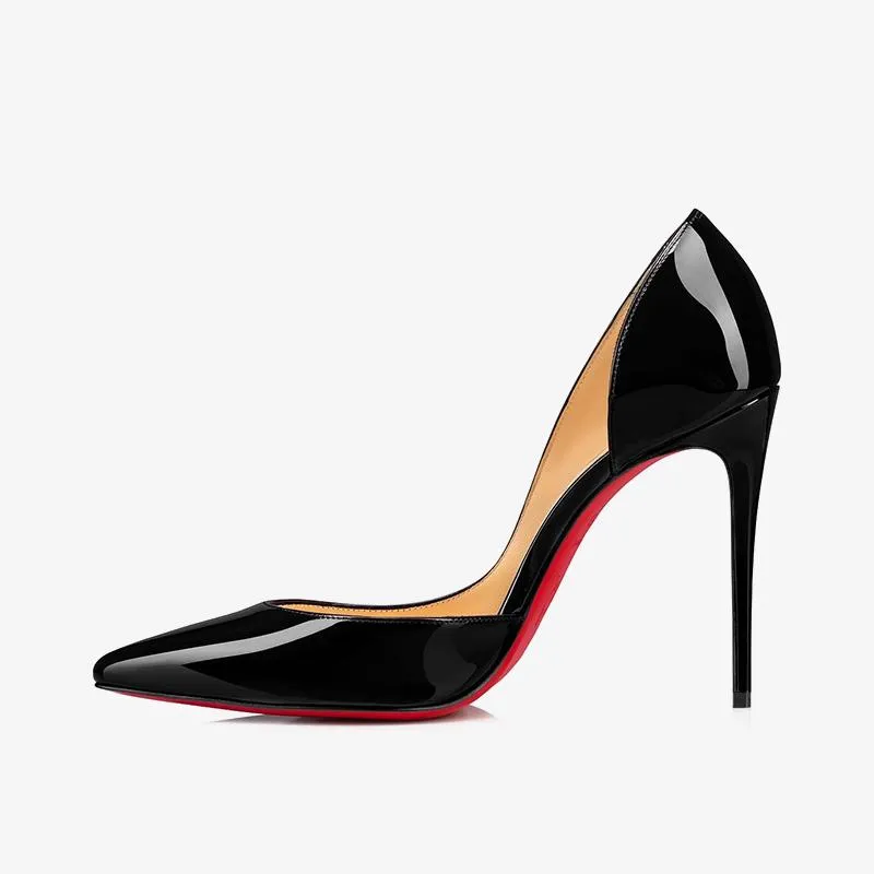 Black Patent Leather Pointy Pumps